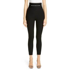Alexander Wang Black Stretch Twill Leggings